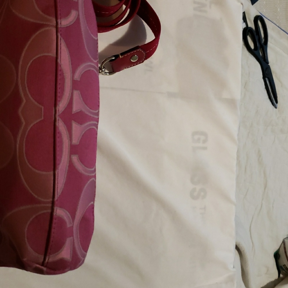 COACH Pink Demi Crossbody Shoulder Bag - Picture 6 of 8